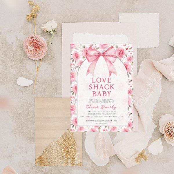 Shabby Chic Coquette Pink Love Shack Baby Shower