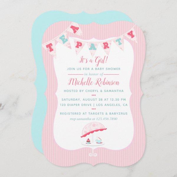 Shabby-Chic Girl Baby Shower Tea Party