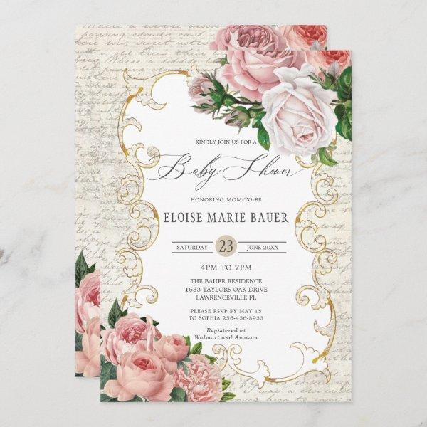 Shabby Chic Vintage French Roses