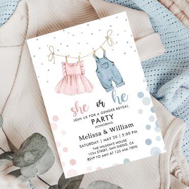 She or He Clothes Gender Reveal