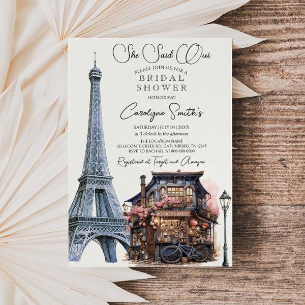 She Said Oui Parisian French Bridal Shower
