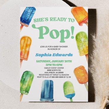She's Ready To Pop Blue Popsicle