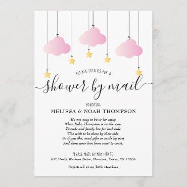 Shower By Mail Long Distance Baby Girl Pink Invitation
