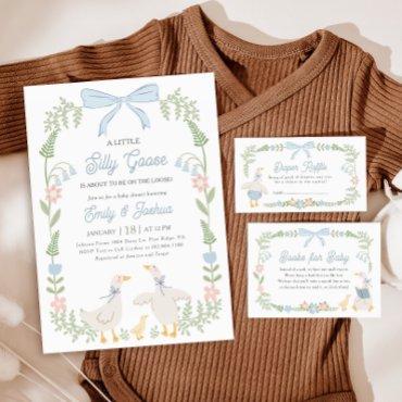 Silly Goose Blue Floral
