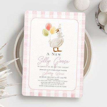 Silly Goose Pink Gingham Girl