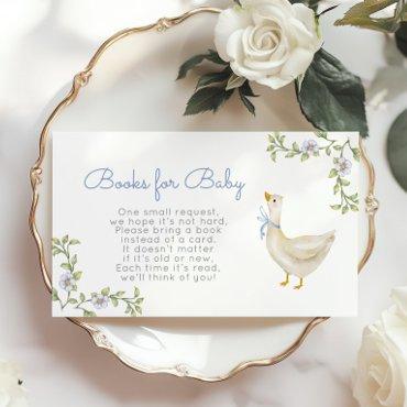Silly Goose wildflower Books for baby ticket Enclosure Card