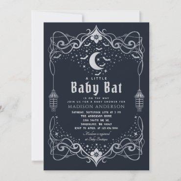 Silver Moon Gothic Baby Bat Lantern