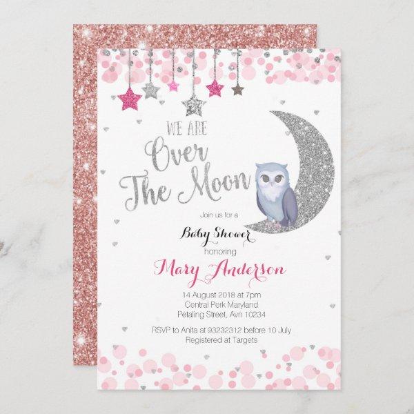 Silver Pink Owl Moon