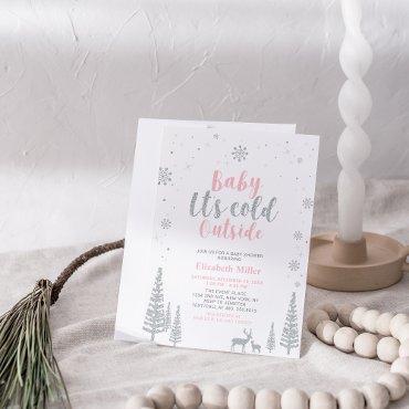 Silver & Pink Winter Wonderland Girl