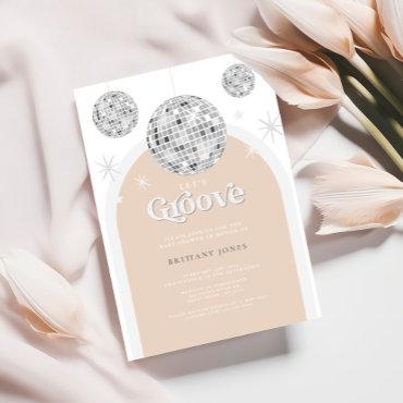 Silver Retro Disco Groovy