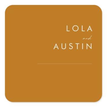 Simple Desert | Burnt Orange Envelope Seals