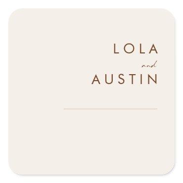 Simple Desert | Natural White Envelope Seals