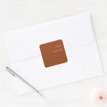 Simple Desert | Terracotta Wedding Envelope Seals