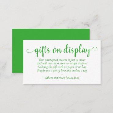 Simple Gifts on Display | Green Apple Any Event Enclosure Card