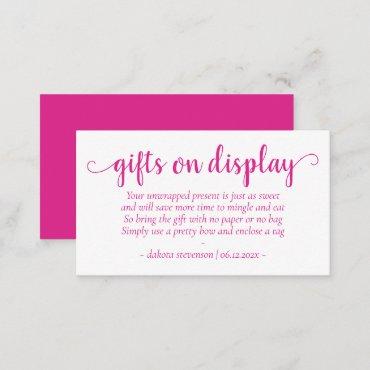 Simple Gifts on Display | Hot Pink Any Event Enclosure Card