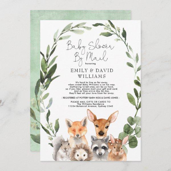 Simple Greenery Woodland Baby Shower By Mail