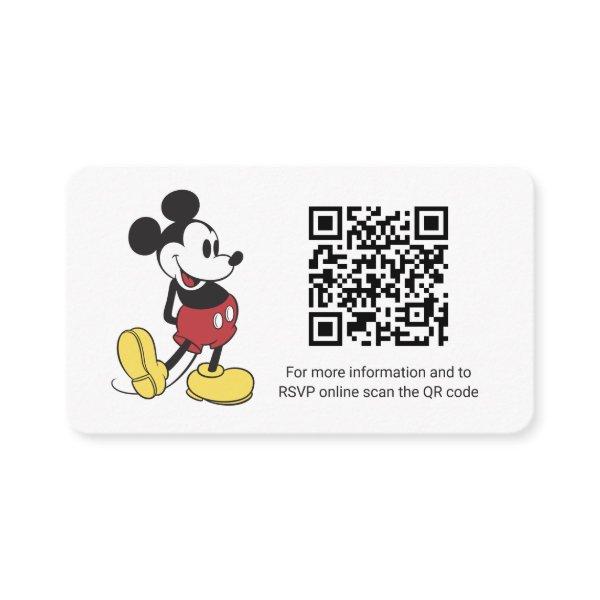 Simple Mickey Mouse |  Baby Shower Gift Registry Enclosure Card