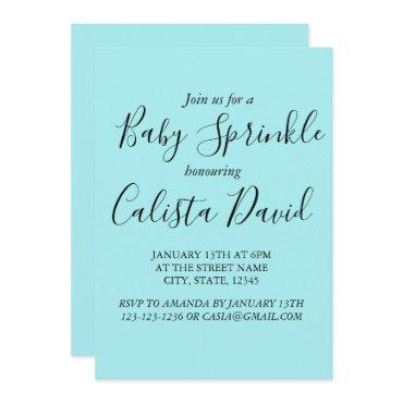 Simple minimalist baby shower sprinkle inviation i