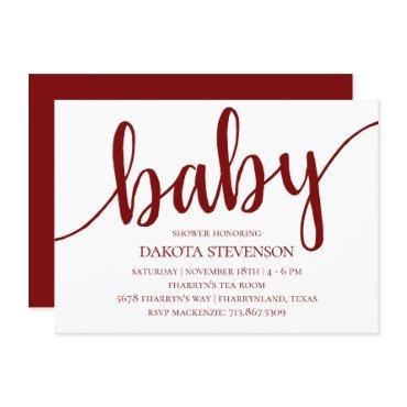 Simple Red Script | Cherry Flourish