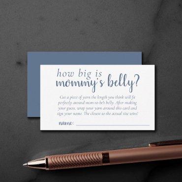 Simple Slate Game | Blue How Big is Mommys Belly Enclosure Card