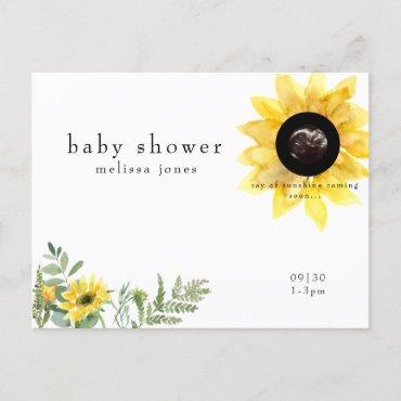 Simple Ultrasound Photo Sunflower Cute  Postcard