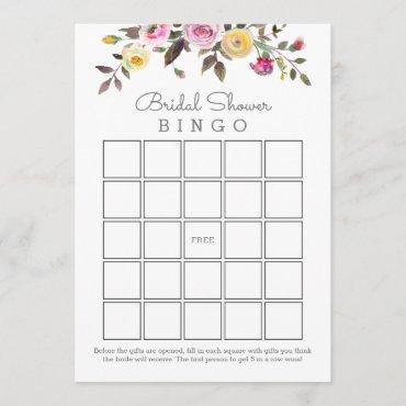 Simply Pretty Bridal Shower Bingo Cards