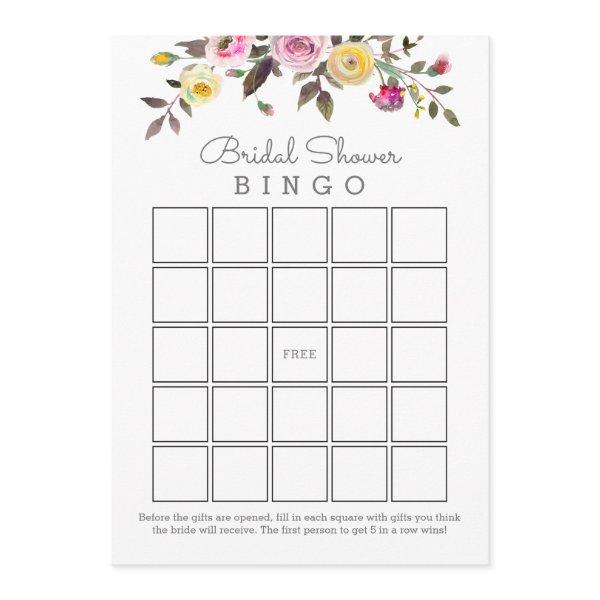 Simply Pretty Bridal Shower Bingo Cards