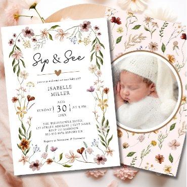 Sip & See Elegant Wildflower Pink Baby Girl