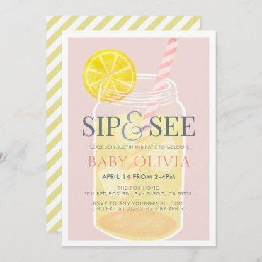 Sip & See Lemonade Mason Jar Pink