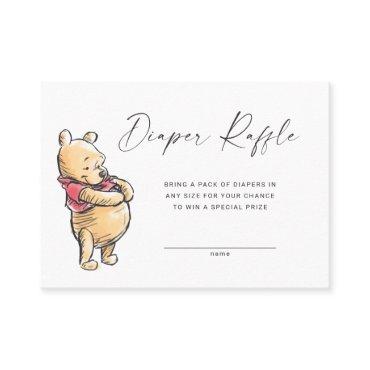 Sketch Pooh Diaper Raffle Insert Card
