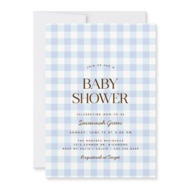 Sky Blue Gingham | Summer Picnic