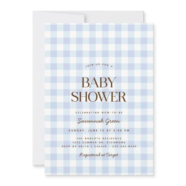 Sky Blue Gingham | Summer Picnic