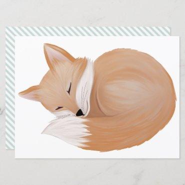 Sleeping fox, cut out