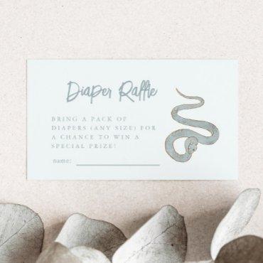 Snake Diaper Raffle Ticket  Enclosure Card