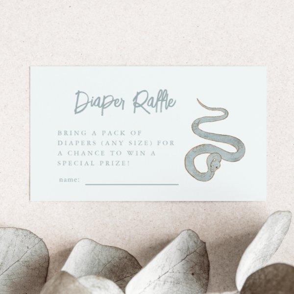 Snake Diaper Raffle Ticket  Enclosure Card