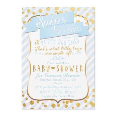Snips & Snails Blue & Gold