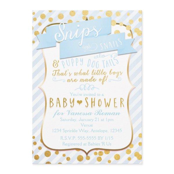 Snips & Snails Blue & Gold