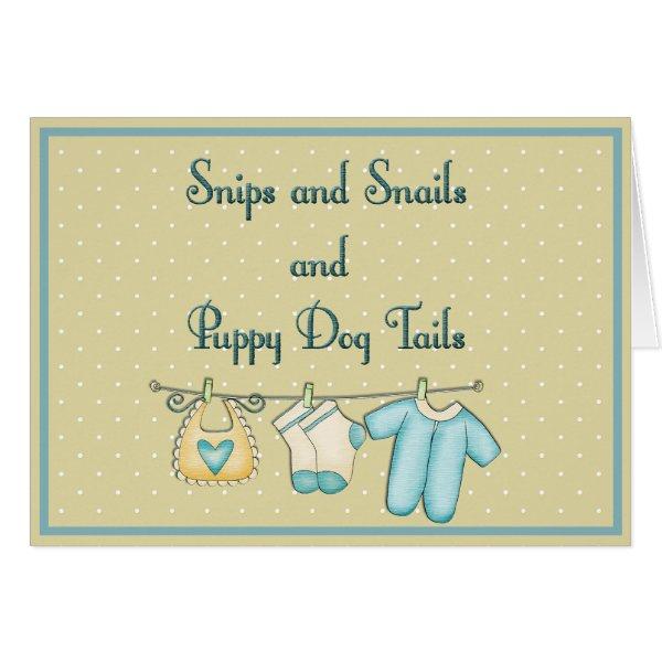Snips Snails  Puppy Dog Tails Baby Shower
