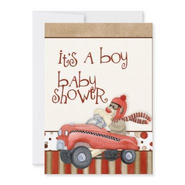 Sock Monkey Pedal Car, Boy