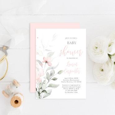 Soft Blush Pink Baby Shower Girl