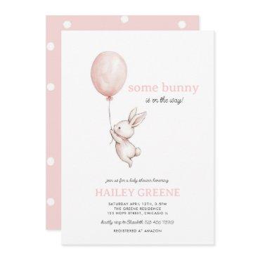 Some Bunny On the Way Pink Spring Girl