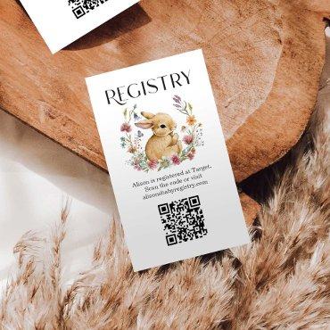 Somebunny Baby Shower Registry Enclosure Cards