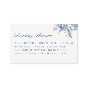 Something Blue Baby Shower Display Shower Enclosure Card