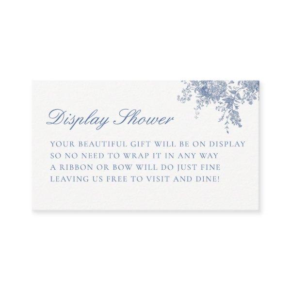 Something Blue Baby Shower Display Shower Enclosure Card