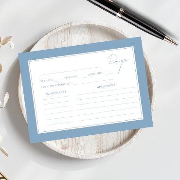 Something Blue Share the Recipe Bridal Shower Enclosure Card