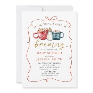 Something Sweet Is Brewing Hand Drawn