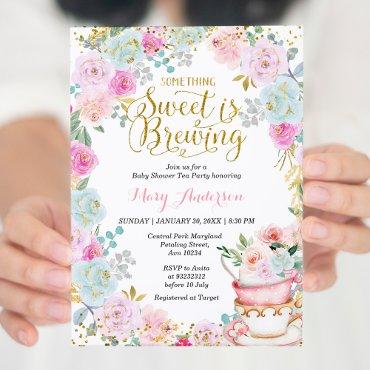 Something Sweet is Brewing Tea Party Baby Shower