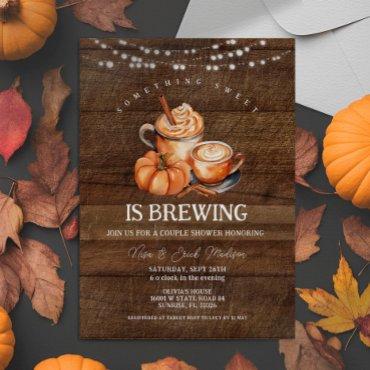Something Sweet Is Brewing Wood Couple Shower