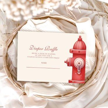 Sound The Alarm Baby Shower  Diapper Raffle Enclosure Card