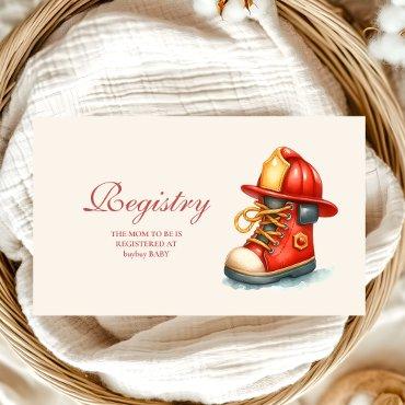 Sound The Alarm Baby Shower Registry Enclosure Card